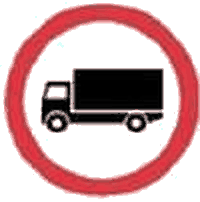 Accesul interzis vehiculelor destinate transportului de mărfuri