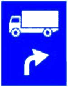 Traseu de urmat pentru anumite categorii de vehicule