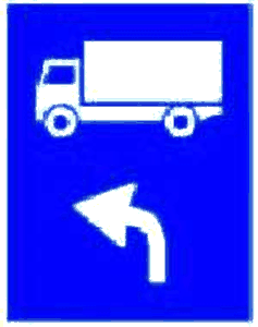 Traseu de urmat pentru anumite categorii de vehicule