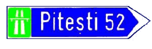 Direcția spre localitatea indicată