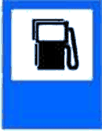 Stație de alimentare cu carburanți inclusiv benzină fără plumb