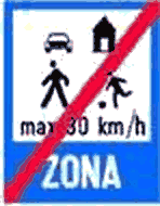 Sfârșitul zonei rezidențiale