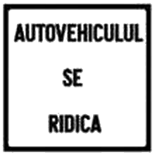 Autovehiculul se ridică