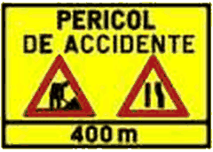 Presemnalizarea unui sector cu circulație alternantă